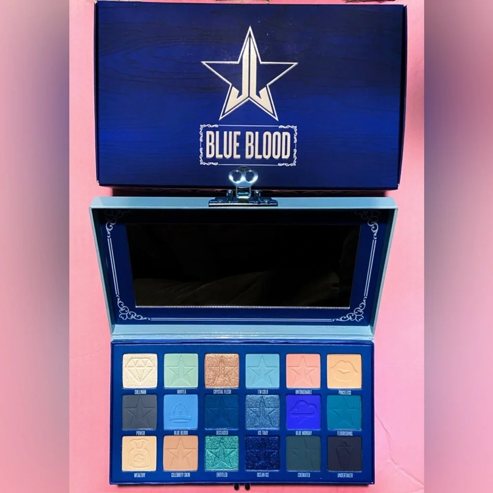 JEFFREE STAR Cosmetics BLUE BLOOD Eyeshadow Palette Makeup NEW IN BOX CASE